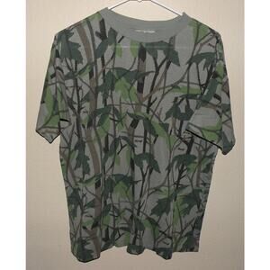 Vtg Santee Delta Men’s Large SS T Shirt Mirage Camo Made USA